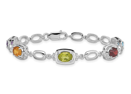 Sterling Silver Bracelets Style QX948RB - Classique Jewelry Inc.