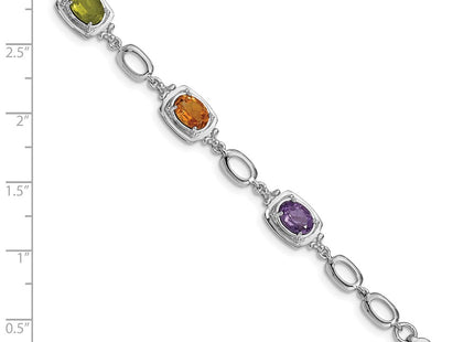 Sterling Silver Bracelets Style QX948RB - Classique Jewelry Inc.