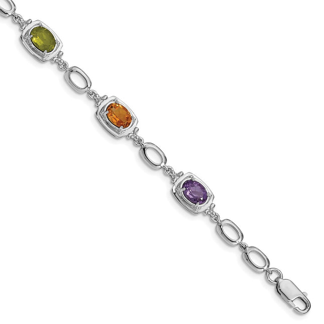 Sterling Silver Bracelets Style QX948RB - Classique Jewelry Inc.