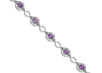 Sterling Silver Bracelets Style QX949AM - Classique Jewelry Inc.
