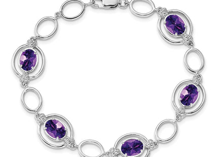Sterling Silver Bracelets Style QX949AM - Classique Jewelry Inc.