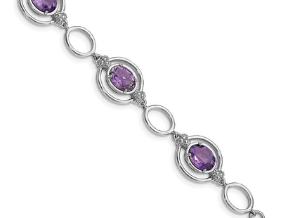 Sterling Silver Bracelets Style QX949AM - Classique Jewelry Inc.