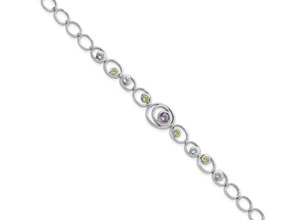 Sterling Silver Bracelets Style QX950RB - Classique Jewelry Inc.