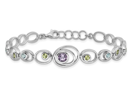 Sterling Silver Bracelets Style QX950RB - Classique Jewelry Inc.
