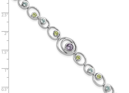 Sterling Silver Bracelets Style QX950RB - Classique Jewelry Inc.