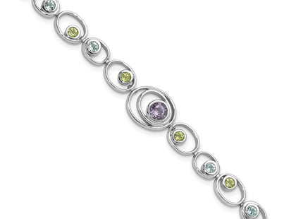 Sterling Silver Bracelets Style QX950RB - Classique Jewelry Inc.