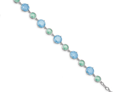 Sterling Silver Bracelets Style QX970CZ - Classique Jewelry Inc.