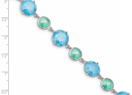 Sterling Silver Bracelets Style QX970CZ - Classique Jewelry Inc.