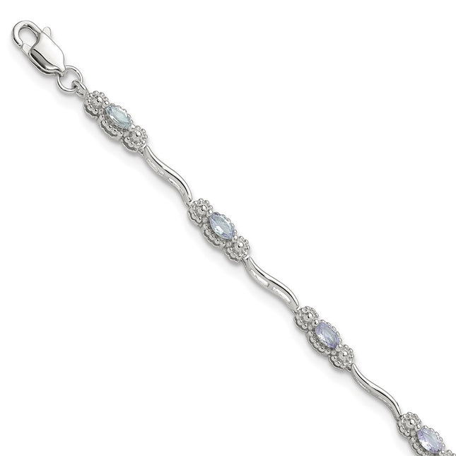 Sterling Silver Bracelets Style QX973TZ - Classique Jewelry Inc.