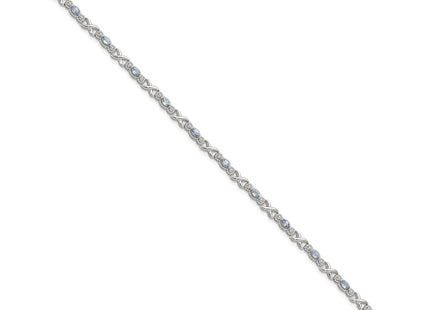 Sterling Silver Bracelets Style QX974TZ - Classique Jewelry Inc.