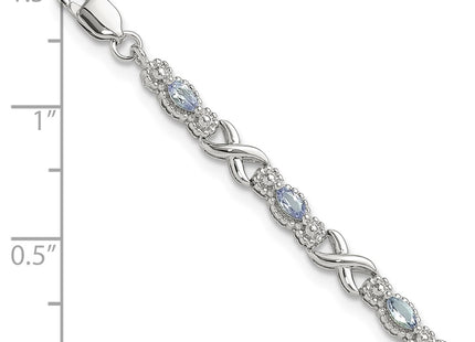 Sterling Silver Bracelets Style QX974TZ - Classique Jewelry Inc.