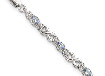Sterling Silver Bracelets Style QX974TZ - Classique Jewelry Inc.