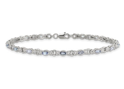 Sterling Silver Bracelets Style QX975TZ - Classique Jewelry Inc.