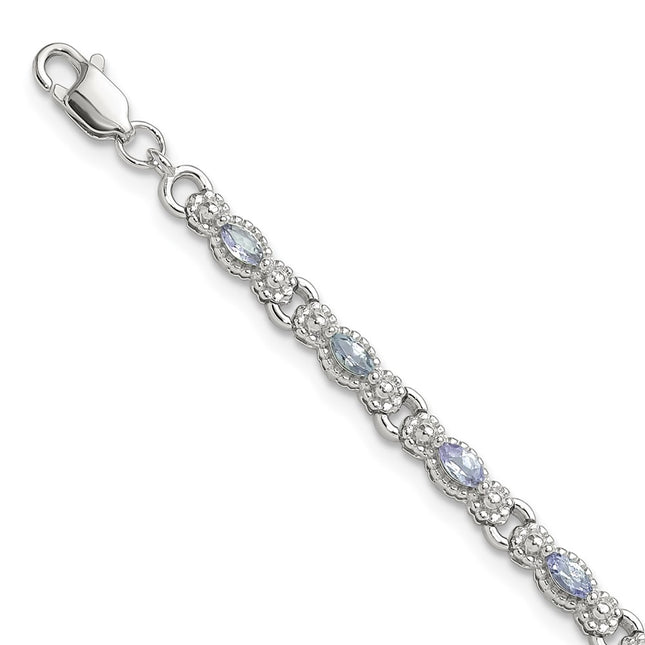 Sterling Silver Bracelets Style QX975TZ - Classique Jewelry Inc.