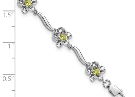 Sterling Silver Bracelets Style QX982PE - Classique Jewelry Inc.