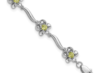 Sterling Silver Bracelets Style QX982PE - Classique Jewelry Inc.