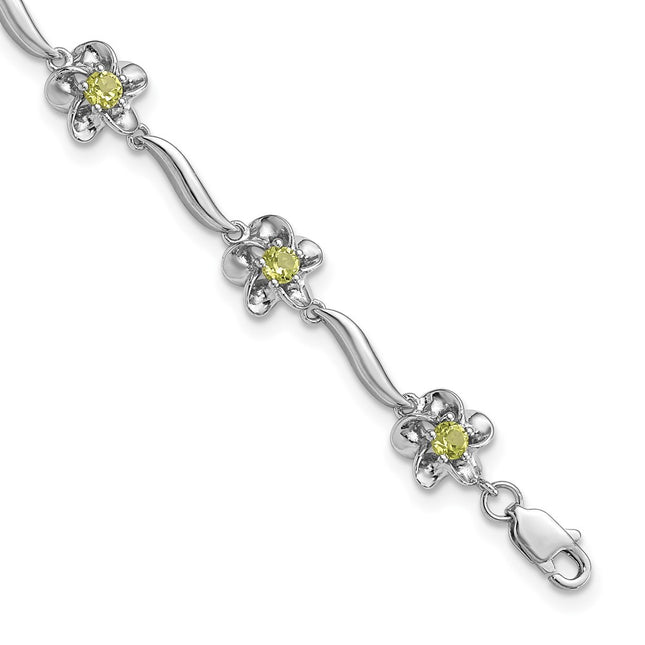 Sterling Silver Bracelets Style QX982PE - Classique Jewelry Inc.