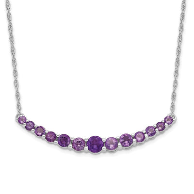 Sterling silver amethyst necklace