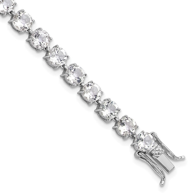 Sterling Silver Bracelets Style QX992WT - Classique Jewelry Inc.