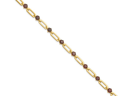 SS/Gold Plated Chain Bracelets Style QX993GA - Classique Jewelry Inc.