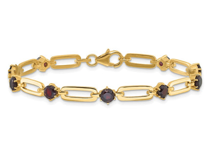 SS/Gold Plated Chain Bracelets Style QX993GA - Classique Jewelry Inc.