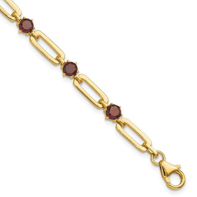 SS/Gold Plated Chain Bracelets Style QX993GA - Classique Jewelry Inc.