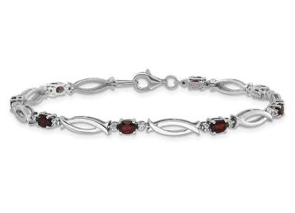 Sterling Silver Bracelets Style QX994GA - Classique Jewelry Inc.