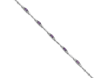 Sterling Silver Bracelets Style QX995AM - Classique Jewelry Inc.