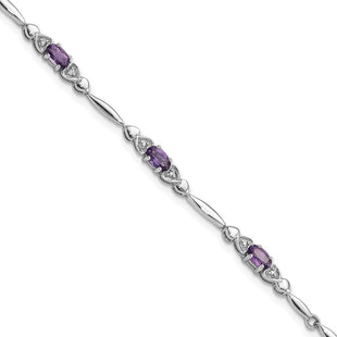 Sterling Silver Bracelets Style QX995AM - Classique Jewelry Inc.