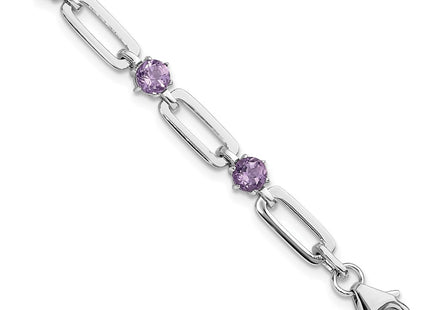 Sterling Silver Chain Bracelets Style QX996AM - Classique Jewelry Inc.