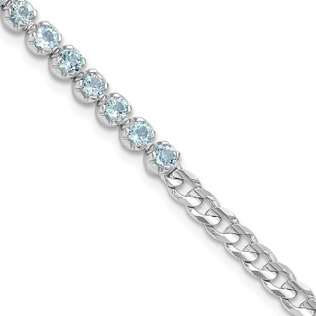 Sterling Silver Chain Bracelets Style QX997BT - Classique Jewelry Inc.