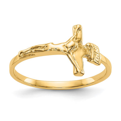 14K gold crucifix ring