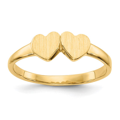 14K gold heart ring