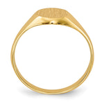 14K Childs Closed Back Signet Ring view