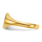 14K Childs Closed Back Signet Ring view