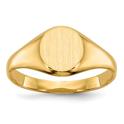 14K gold signet ring