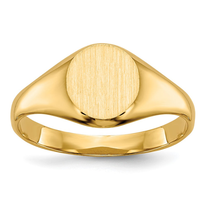 14K gold signet ring