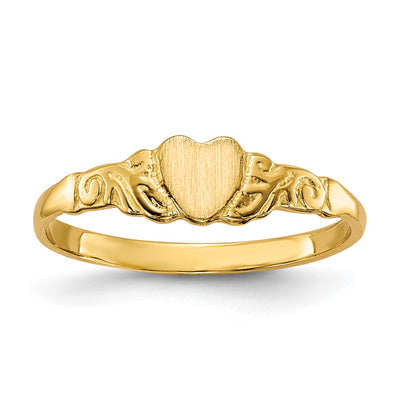 14K gold heart ring