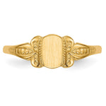 14K Childs Signet Ring view