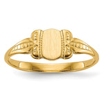 14K Childs Signet Ring view