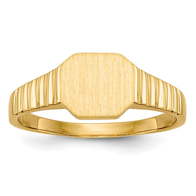 14K gold signet ring