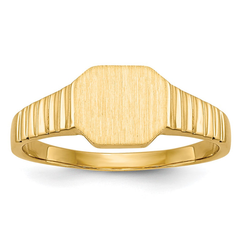 14K gold signet ring