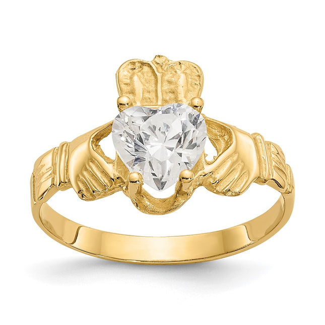 14k Yellow Gold Rings Style R490 - Classique Jewelry Inc.