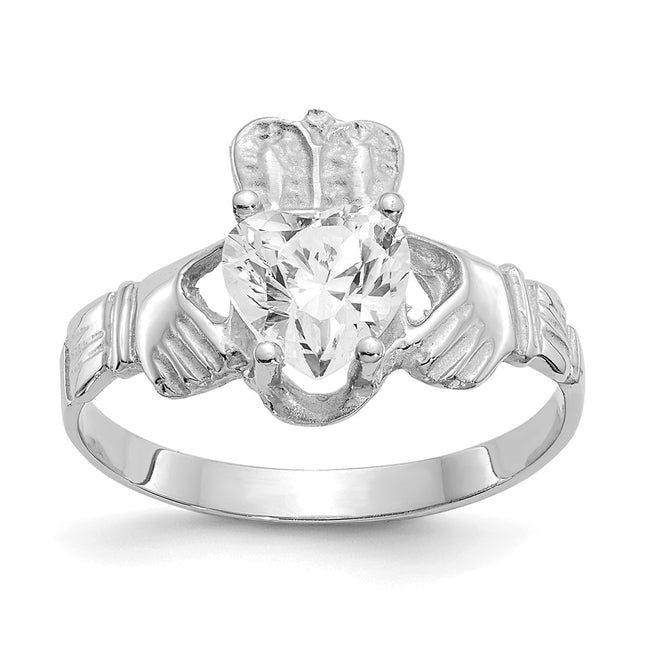 14k White Gold Rings Style R502 - Classique Jewelry Inc.