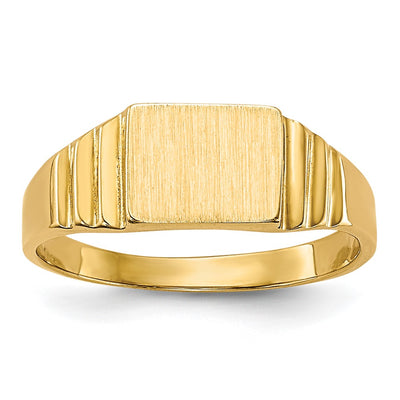 14K gold signet ring