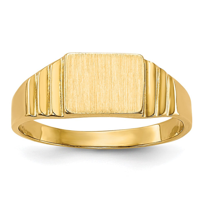 14K gold signet ring
