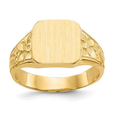 14K gold signet ring