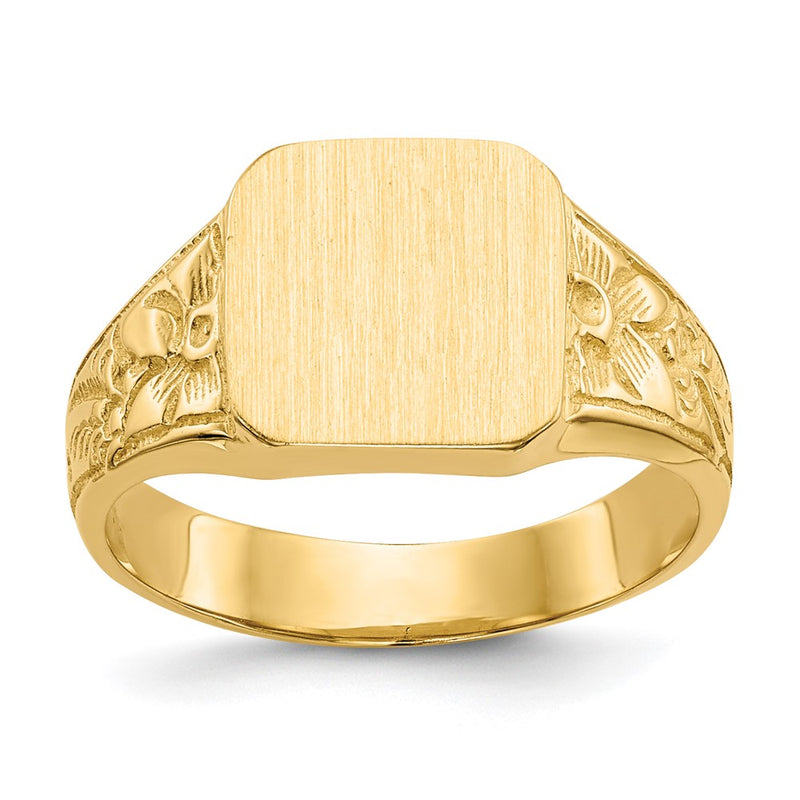 14K gold signet ring