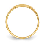 14K Polished Rectangular Baby Signet Ring view