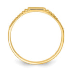 14K Polished Baby Signet Band Ring view